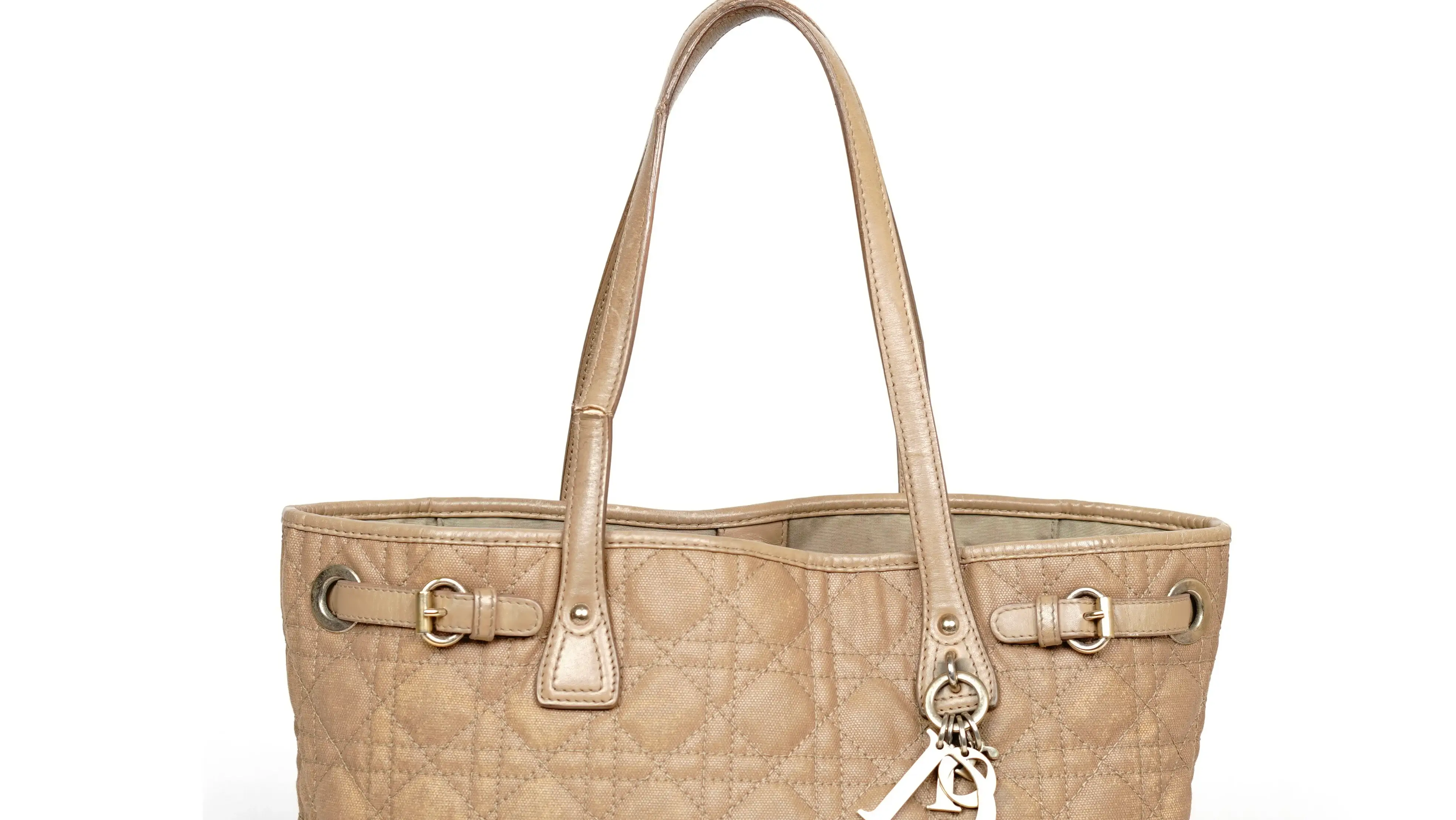 After Dior tote handle replacement with new crafted leather handles