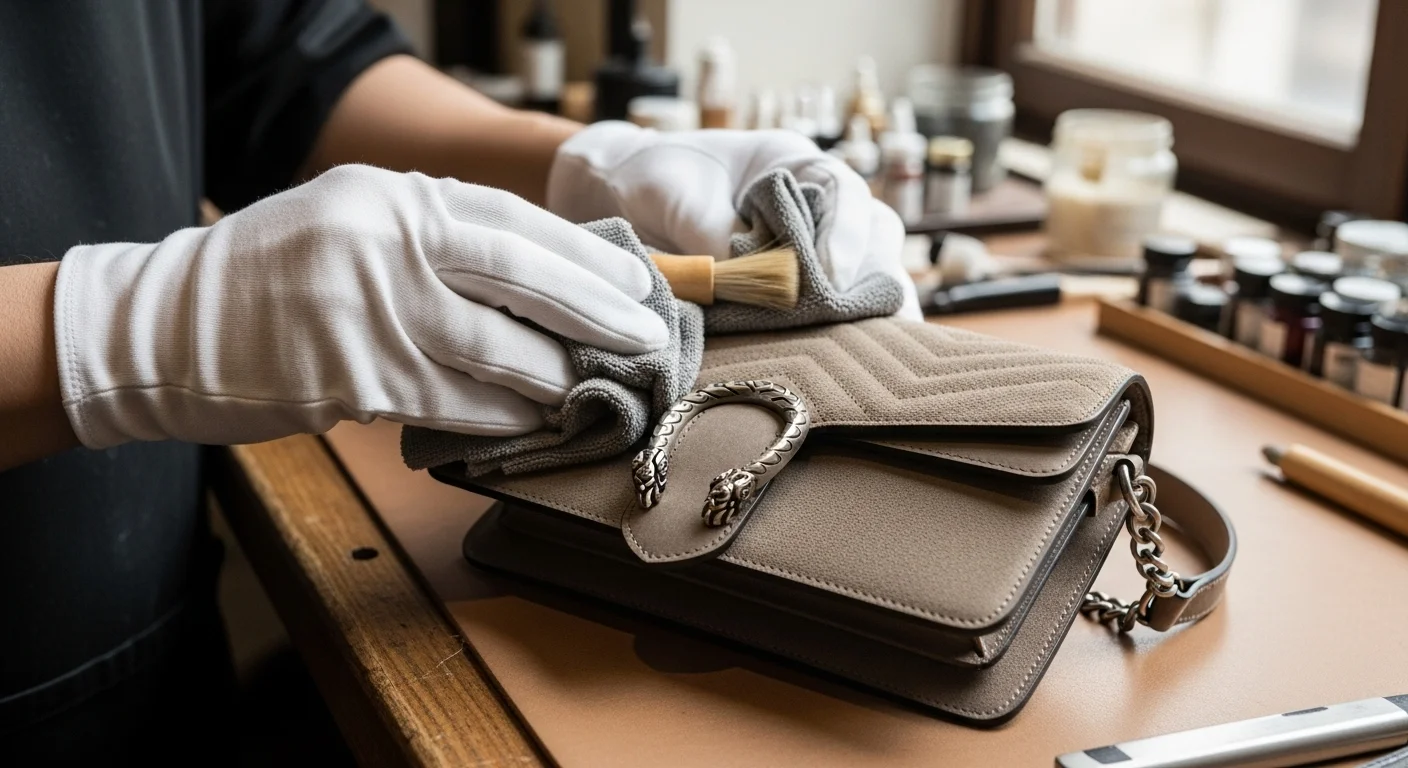 Luxury leather restoration before and after example