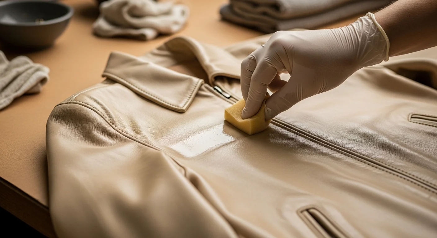 Leather jacket finishing and polishing Delhi NCR